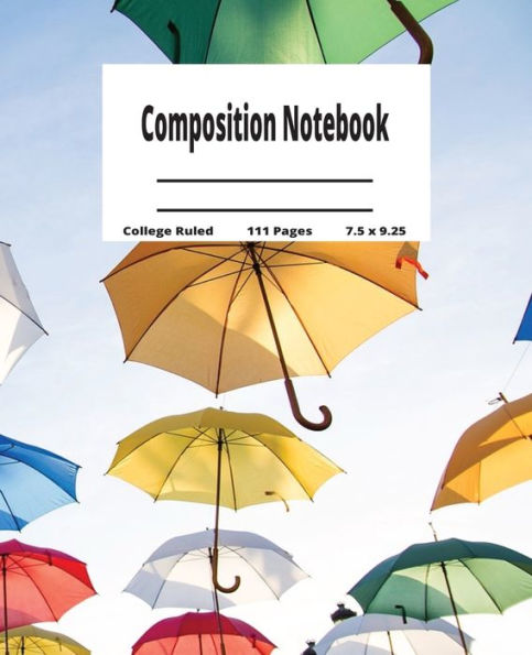 Umbrella Artwork Notebook: Composition
