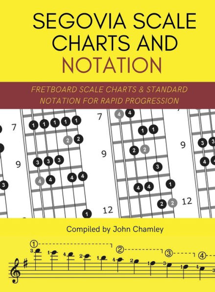 Segovia Scale Charts and Notation: Fretboard Scale Charts and Standard Notation for Rapid Progression