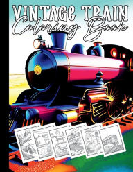 Title: Vintage Train Coloring Book, Author: Planners Boxy