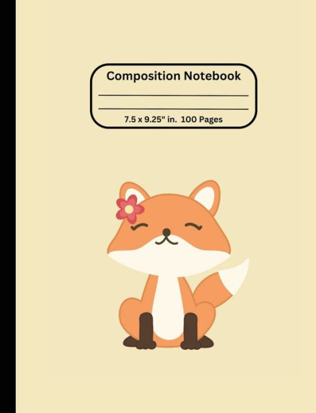 Kids Fox Composition Notebook