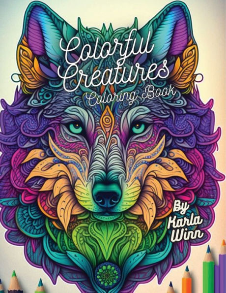 Colorful Creatures Coloring Book