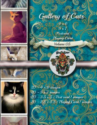 Title: Gallery of Cats - Clip art - Volume 05 - Postcard, and playing cards: Postcard and Playing card sizes, Author: Elizabeth Hall