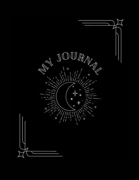 Moon and Stars: A simple journal to write in.