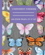 Butterfly Composition Notebook, 110 Blank Lined Pages, 7.5