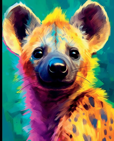 Painted Hyena Composition Notebook