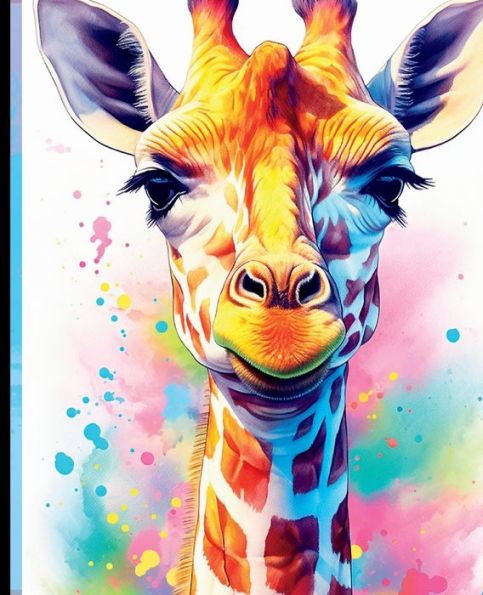Painted Giraffe Composition Notebook