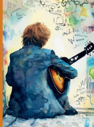 Title: Guitarist Lennon Wall Blank Unlined Journal: Blank & Unlined, Author: Julie 