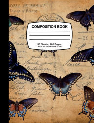 Title: Vintage Butterflies Composition Notebook: College Ruled, Author: Nifty Crafty House