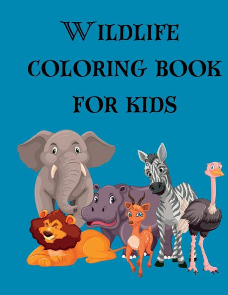 Wildlife coloring book for kids