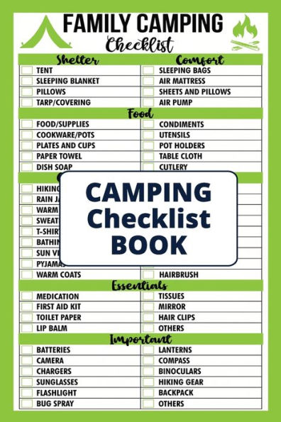 Camping Checklist Book: Family Camping Checklist Book