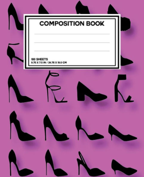 High heel composition notebook