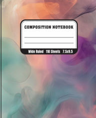 Title: Abstract Smoke Theme Composition Notebook, Wide Ruled, 110 pages,7.5x9.5 in: Versatile and Stylish Notebook for All Your Writing Needs, Back To School Notebook, Author: Lumi Digi Prints