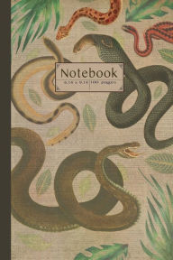 Title: Notebook. Snakes: Vintage reptile Snakes illustration Softcover Notebook., Author: Mad Hatter Stationeries