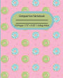 Composition Notebook Donut Theme 120 College Ruled Lined Pages 7.5