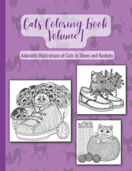 Cats Coloring Book: Volume I