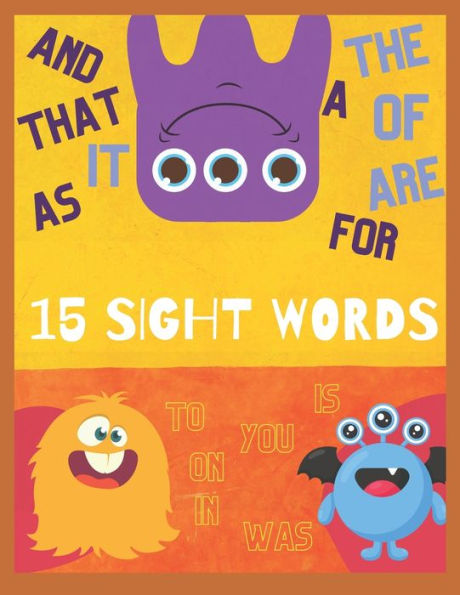 15 Gentle Sight Words Pre K - Kindergarten