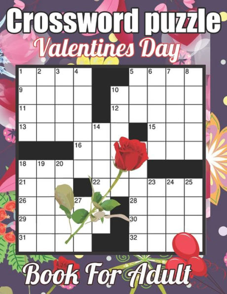 Crossword Puzzle Valentines Day Book For Adult