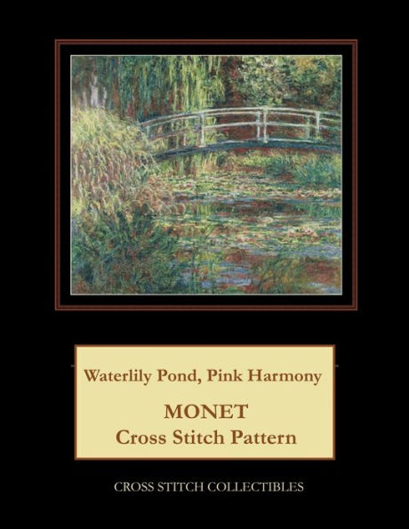 Waterlily Pond, Pink Harmony: Monet Cross Stitch Pattern