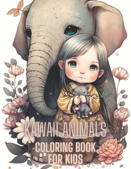 "Adorable Animals: A Kawaii Coloring Book for Kids"