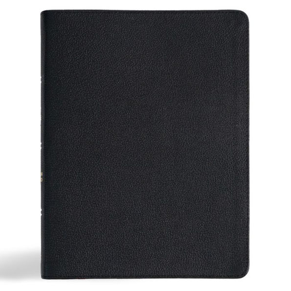 CSB Men of Character Bible, Revised and Updated, Black Genuine Leather