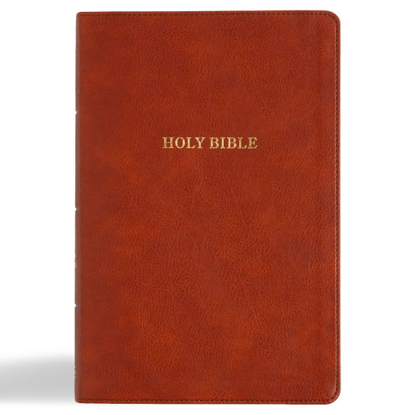 KJV Giant Print Reference Bible, Burnt Sienna LeatherTouch