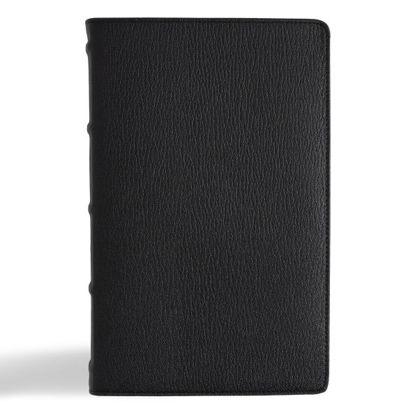NASB Single-Column Personal Size Bible, Holman Handcrafted Collection, Black Premium Goatskin