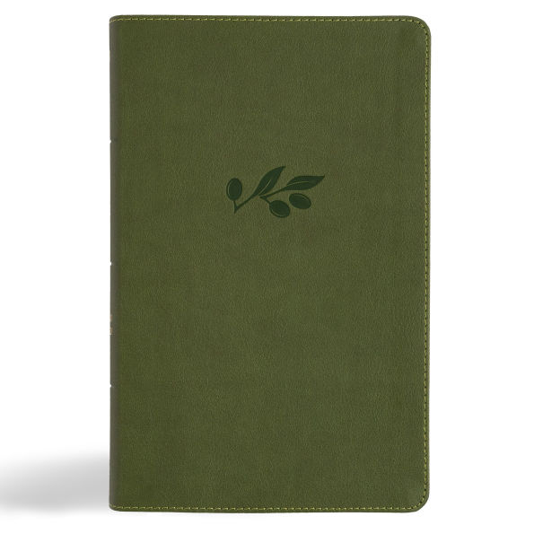 NASB Single-Column Personal Size Bible, Olive LeatherTouch
