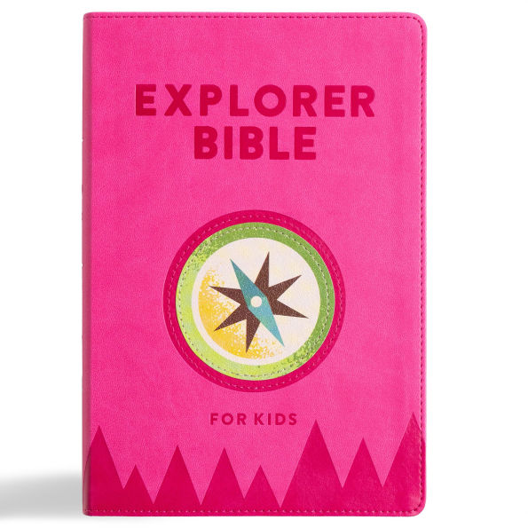 KJV Explorer Bible for Kids, Bubble Gum LeatherTouch, Indexed: Placing God's Word in the Middle of God's World