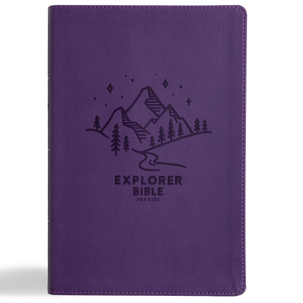 KJV Explorer Bible for Kids, Purple LeatherTouch, Indexed: Placing God's Word in the Middle of God's World