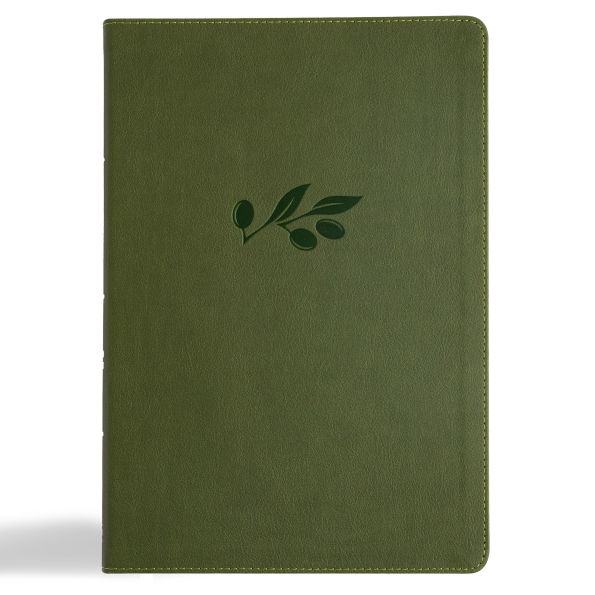 CSB Super Giant Print Reference Bible, Digital Study Edition, Olive LeatherTouch