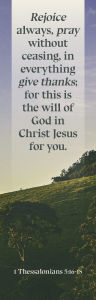 Title: Inspirational Bookmark: Rejoice Always (Package of 25): 1 Thessalonians 5:16-18 (NKJV), Author: Broadman Church Supplies Staff