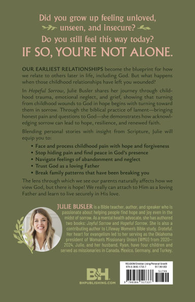 Hopeful Sorrow: Turning to God Hope When Childhood Wounds Have You Away