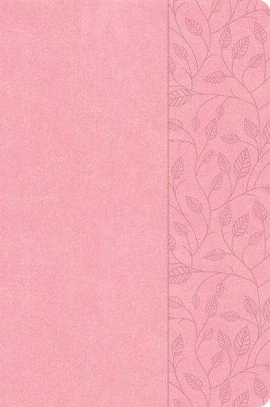 CSB Large Print Thinline Bible, Value Edition, Soft Pink LeatherTouch