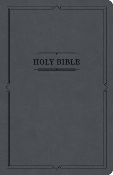 KJV Thinline Bible, Value Edition, Charcoal LeatherTouch