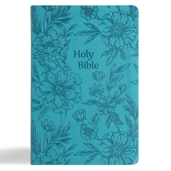 NASB Large Print Thinline Bible, Value Edition, Teal LeatherTouch