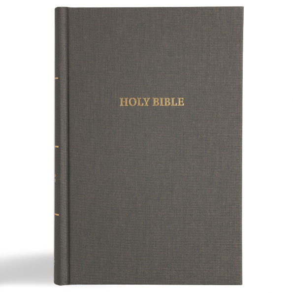 CSB Grace Bible, Charcoal Cloth Over Board (Dyslexia Friendly)