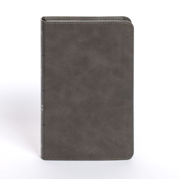NASB Personal Size Bible, Charcoal LeatherTouch