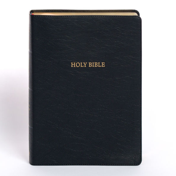NASB Super Giant Print Reference Bible, Black LeatherTouch