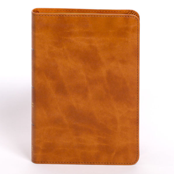 CSB Personal Size Bible, Saddle LeatherTouch