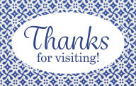 Title: Visitor Postcard: Thanks for Visiting (Package of 25): 2 Peter 1:2 (KJV), Author: Broadman Church Supplies Staff