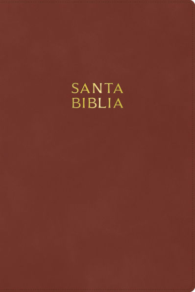 RVR 1960 Biblia letra gigante, café madera, símil piel, con índice