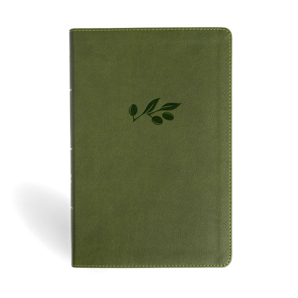 NASB Personal Size Giant Print Bible, Olive LeatherTouch