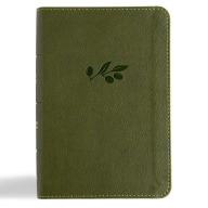 Title: CSB Large Print Compact Reference Bible, Digital Study Edition, Olive LeatherTouch, Author: CSB Bibles by Holman