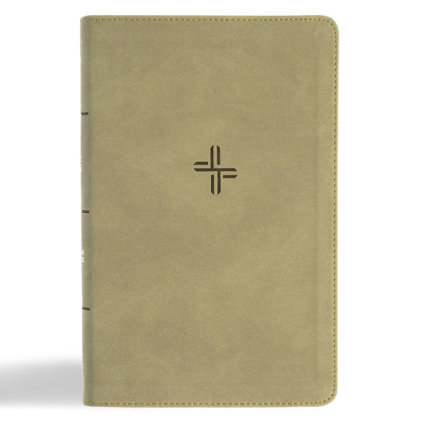 CSB Single-Column Personal Size Bible, Digital Study Edition, Sage SuedeSoft LeatherTouch