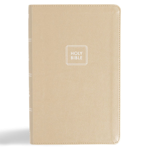 KJV Single-Column Personal Size Bible, Gold LeatherTouch