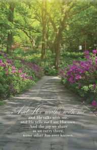 Title: Funeral Bulletin: And the Joy (Package of 100): Hymn: In the Garden, Author: Broadman Church Supplies Staff