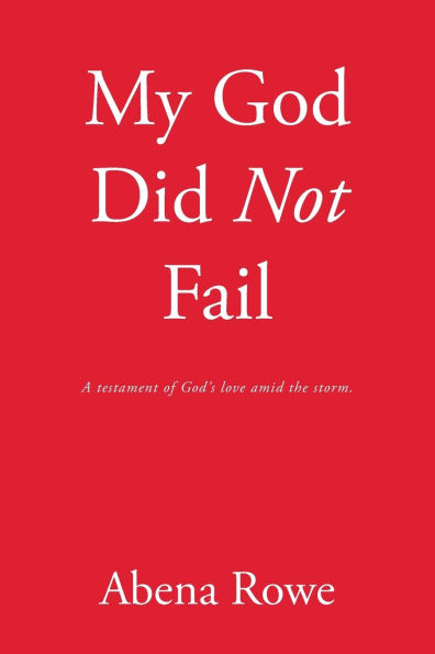 My God Did Not Fail: A testament of God's love amid the storm.