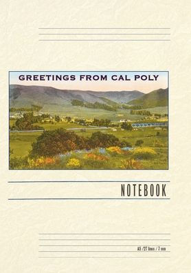Vintage Lined Notebook Greetings from Cal Poly, San Luis Obispo