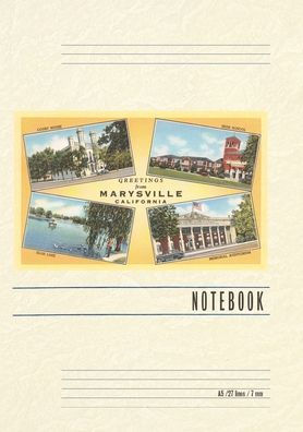 Vintage Lined Notebook Greetings from Marysville