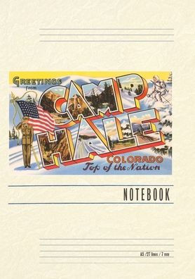Vintage Lined Notebook Greetings from Camp Hale, Colorado